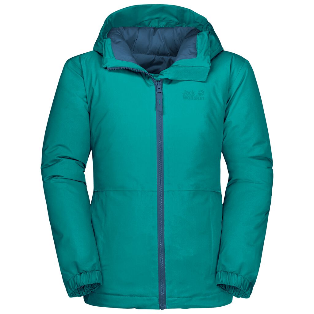 Jack Wolfskin ARGON STORM Gyerek Vízálló Kabát Zöld - HWPVRQ-106